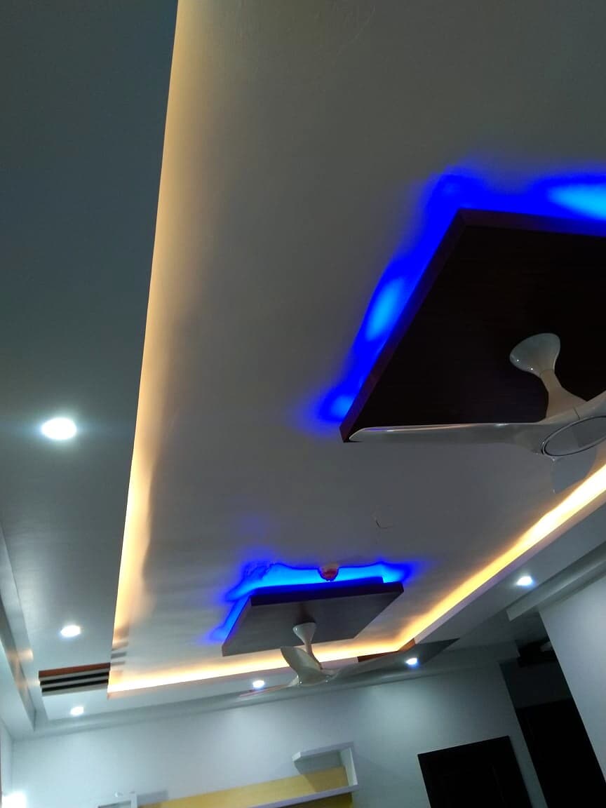 Blue Cove Ceiling Light Detail Closeup from an Abya completed interior project